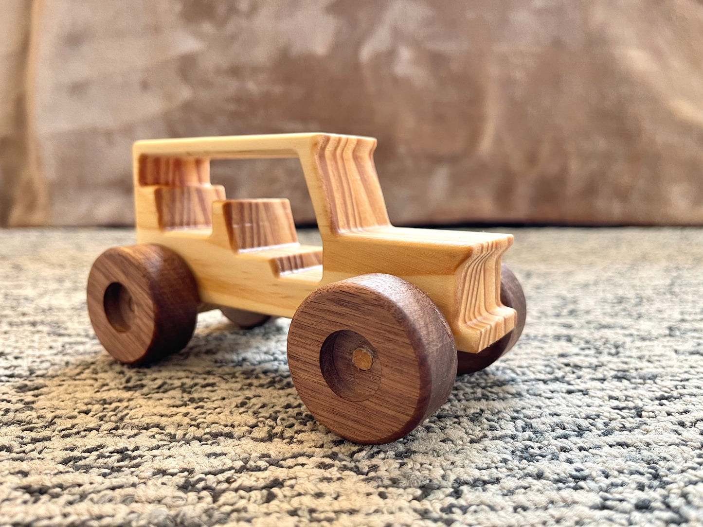 Personalized Wooden Toy Jeep