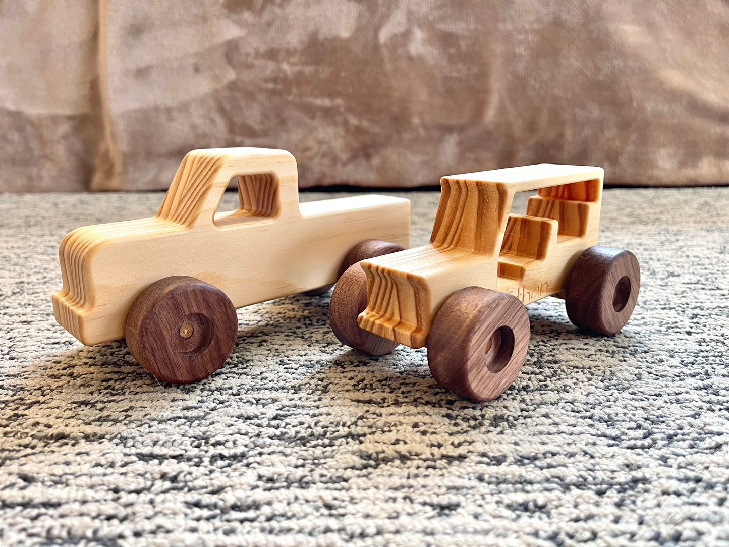 Personalized Wooden Toy Jeep